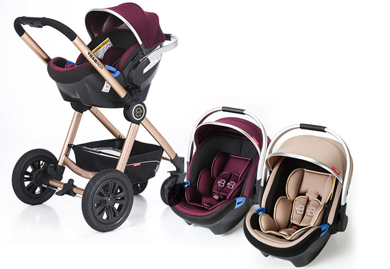 luxury baby stroller 3 in 1 high landscape pram