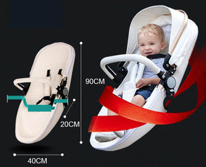 aulon baby stroller 3 in 1 with car seat high view pram for newborns folding 360 degree rotation