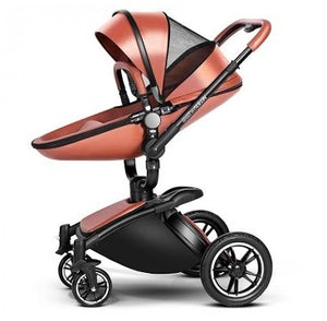 aulon baby stroller 3 in 1 with car seat high view pram for newborns folding 360 degree rotation