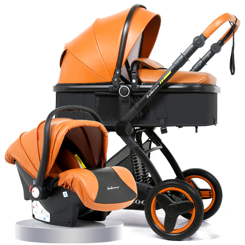 3 in 1 leather stroller