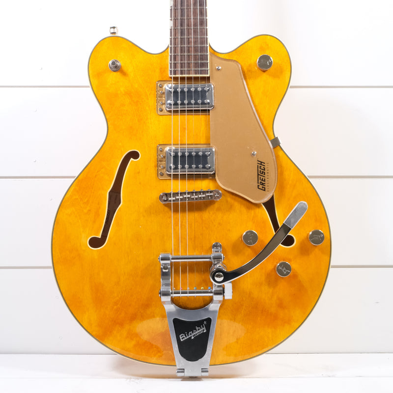 yellow gretsch guitar