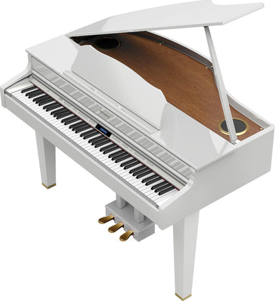 Roland GP607 Digital Grand Piano (Polished White) - Palen Music