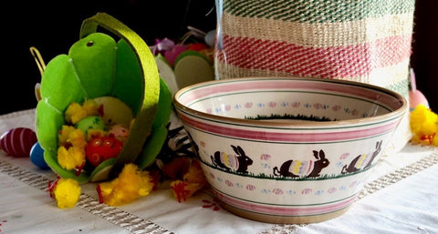 Easter Bowl Nicholas Mosse Pottery handcrafted spongeware Ireland