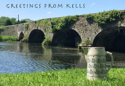 XL jug Forget Me Not on front of Kells Bridge Kilkenny