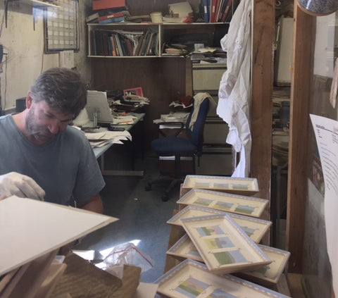 Michael Holden at work in Nicholas Mosse Pottery