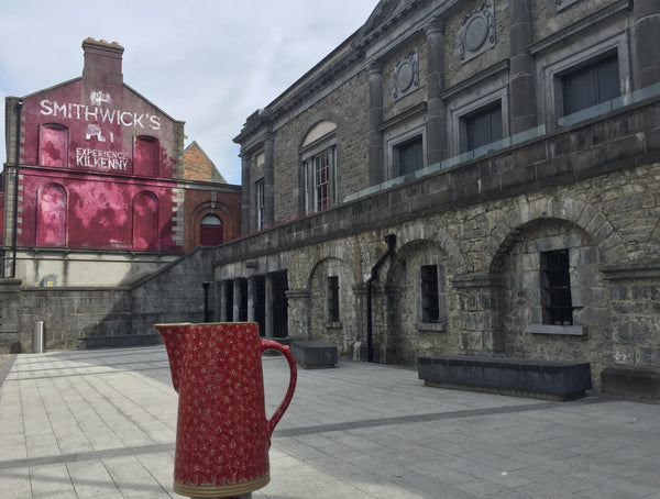 Smithwicks Experience Kilkenny and Courthouse Tourist Theme Collection Image spongeware by Nicholas Mosse Pottery - Ireland - Handmade Irish Craft