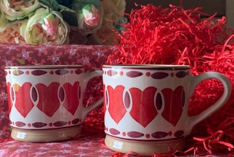 Valentine Mug 2019 Nicholas Mosse Pottery handcrafted spongeware