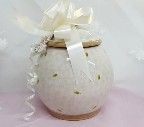 White Lawn Cookie Jar