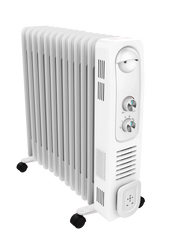 2500W electromatic radiator with fan, 13 heat fingers, clothes dryer and safety system