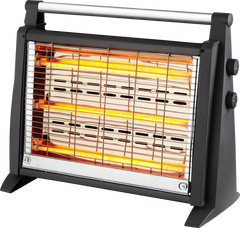 1800W electric heater with 2 heat levels and a fall safety system