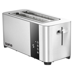 Sona 1400W 4-Slice Toaster with 7 Browning Levels and Stainless Steel Touch Control