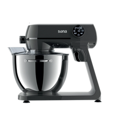 Sona 8-liter mixer, 1800 watts, 10 speeds, gray color, with a digital display