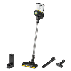 Karcher upright vacuum cleaner with fast suction, 50 minutes of operation, with a wall bracket containing a charging base