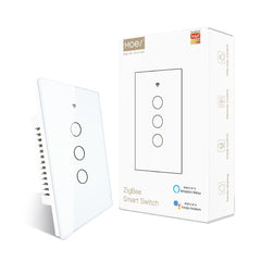 مفتاح ذكي ثلاثي- Zigbee Mesh - US Type - ابيض