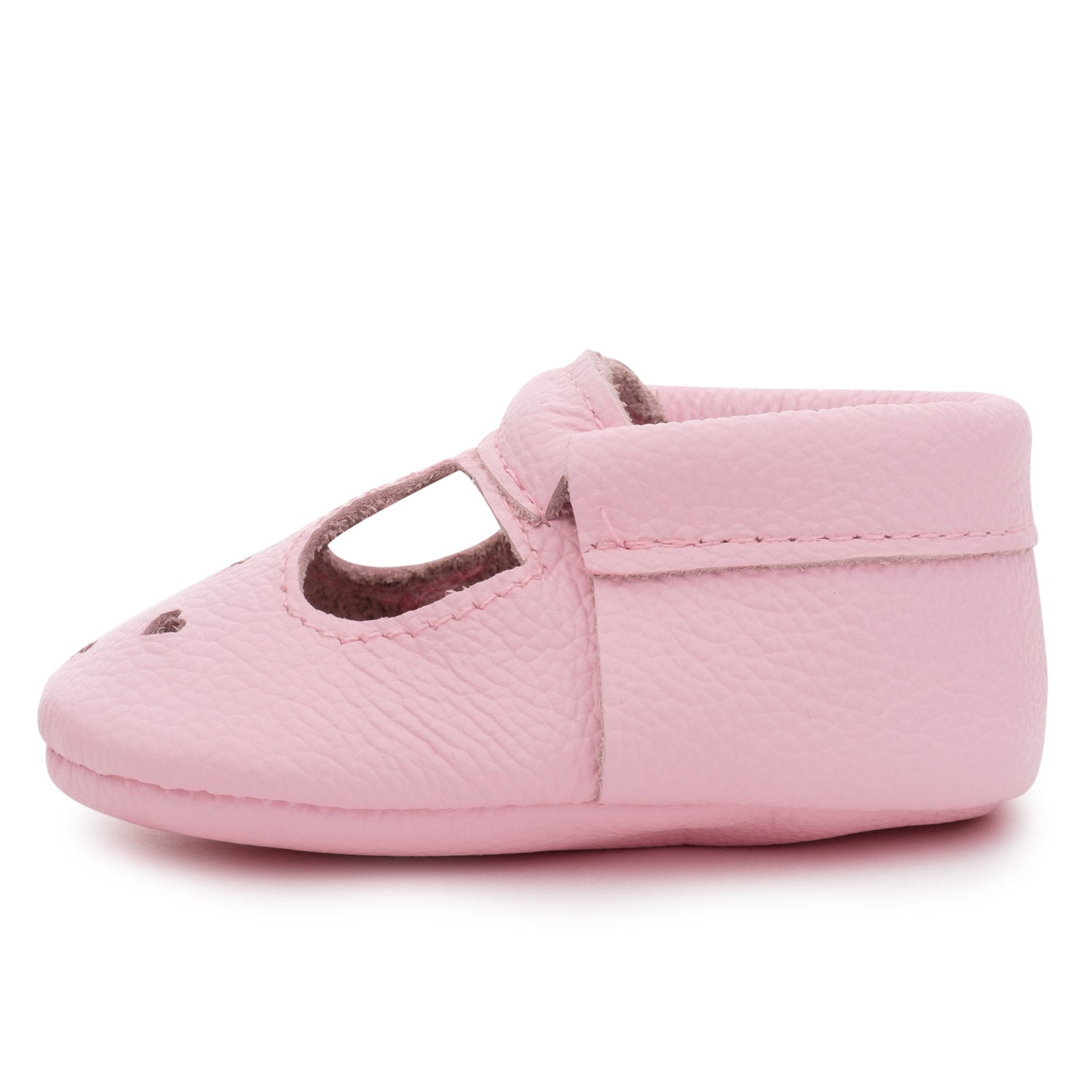 light pink baby shoes