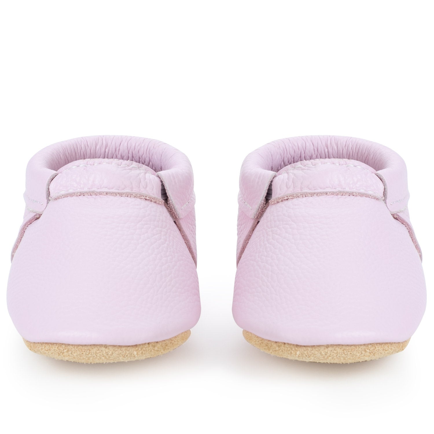 Lilac Fringeless Baby Moccasins 