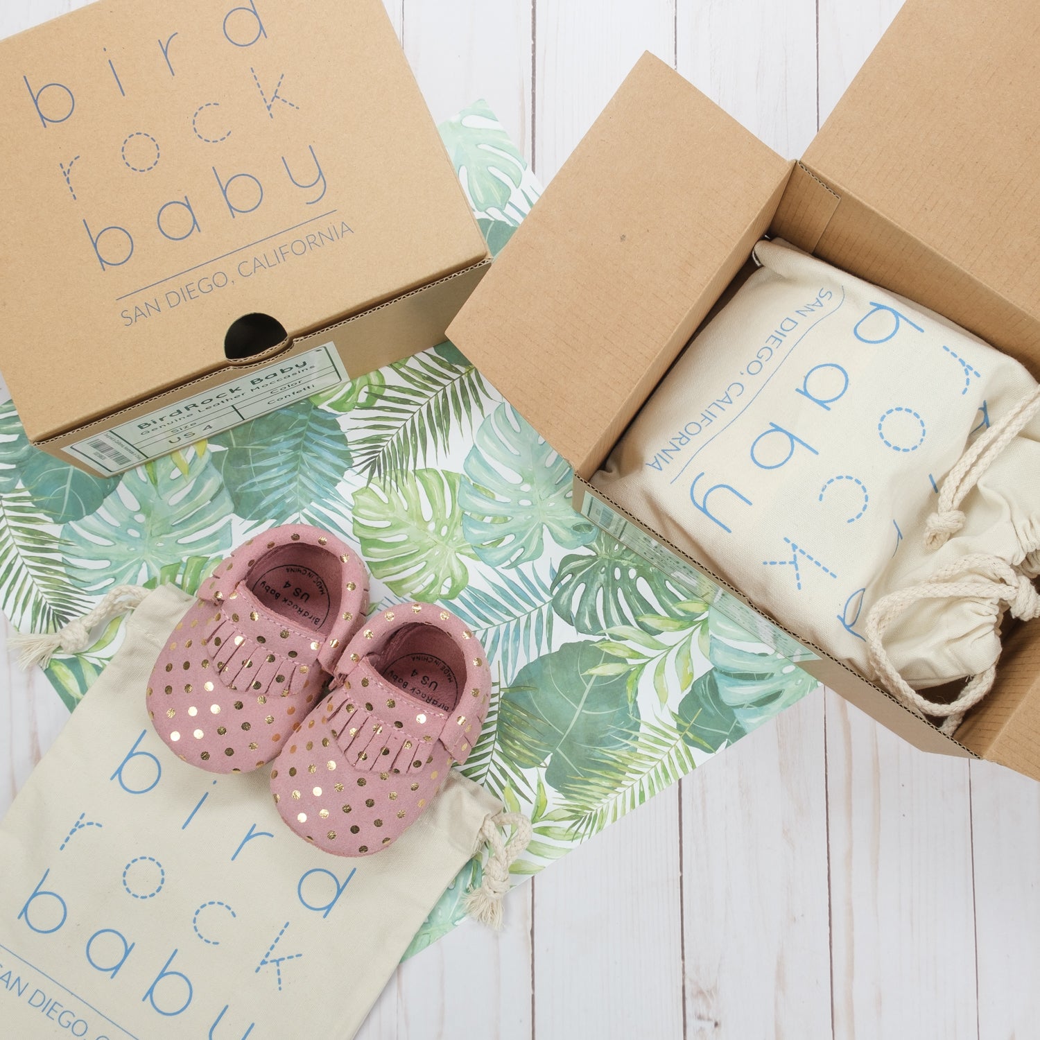 Confetti Baby Moccasins | BirdRock Baby