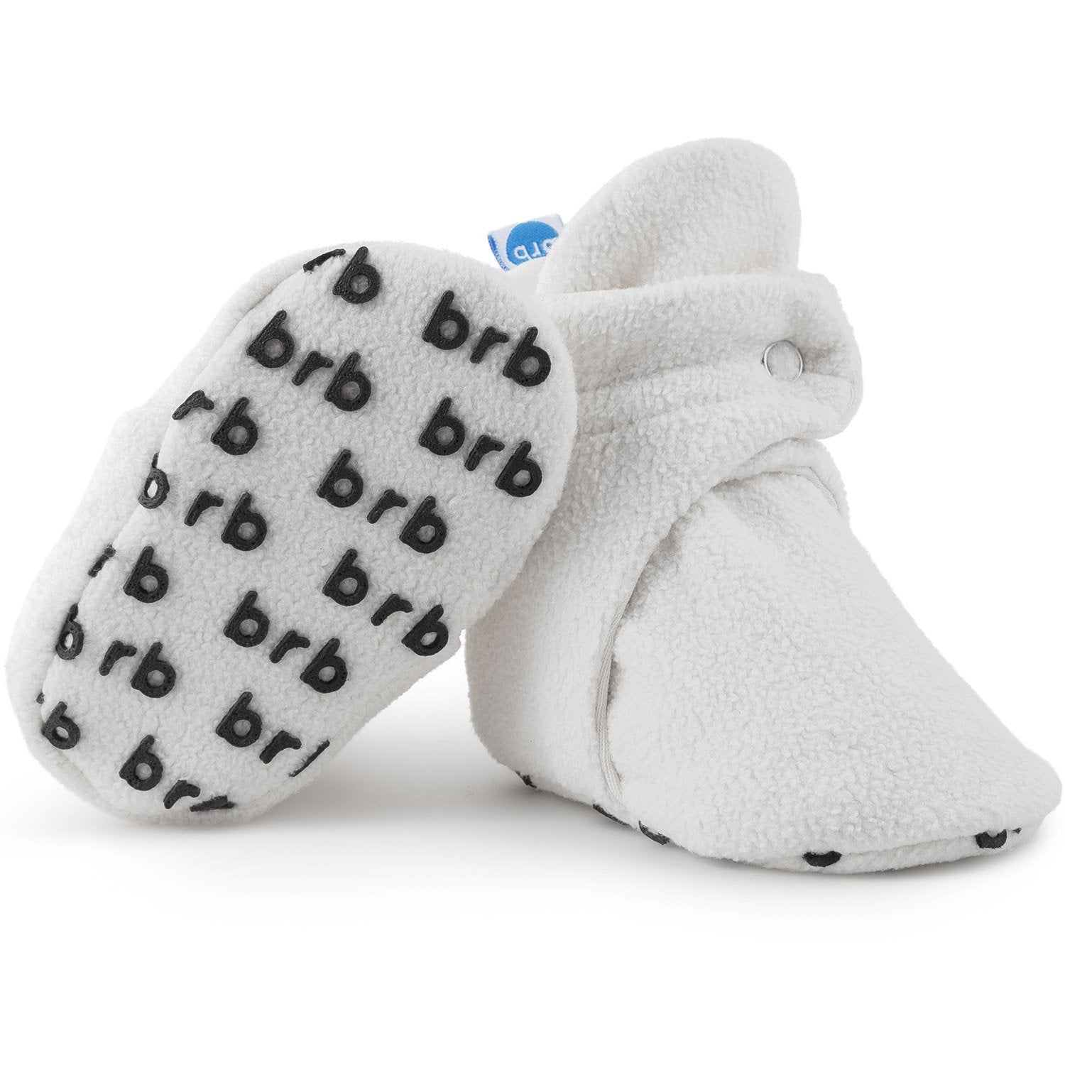 white baby booties