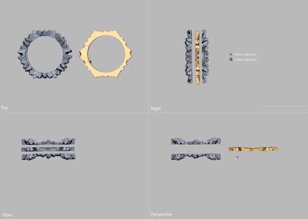 The Melting Landscape;Trinity Ring;HSU Jewellery London