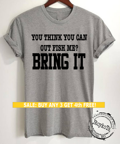 funny fishing tees