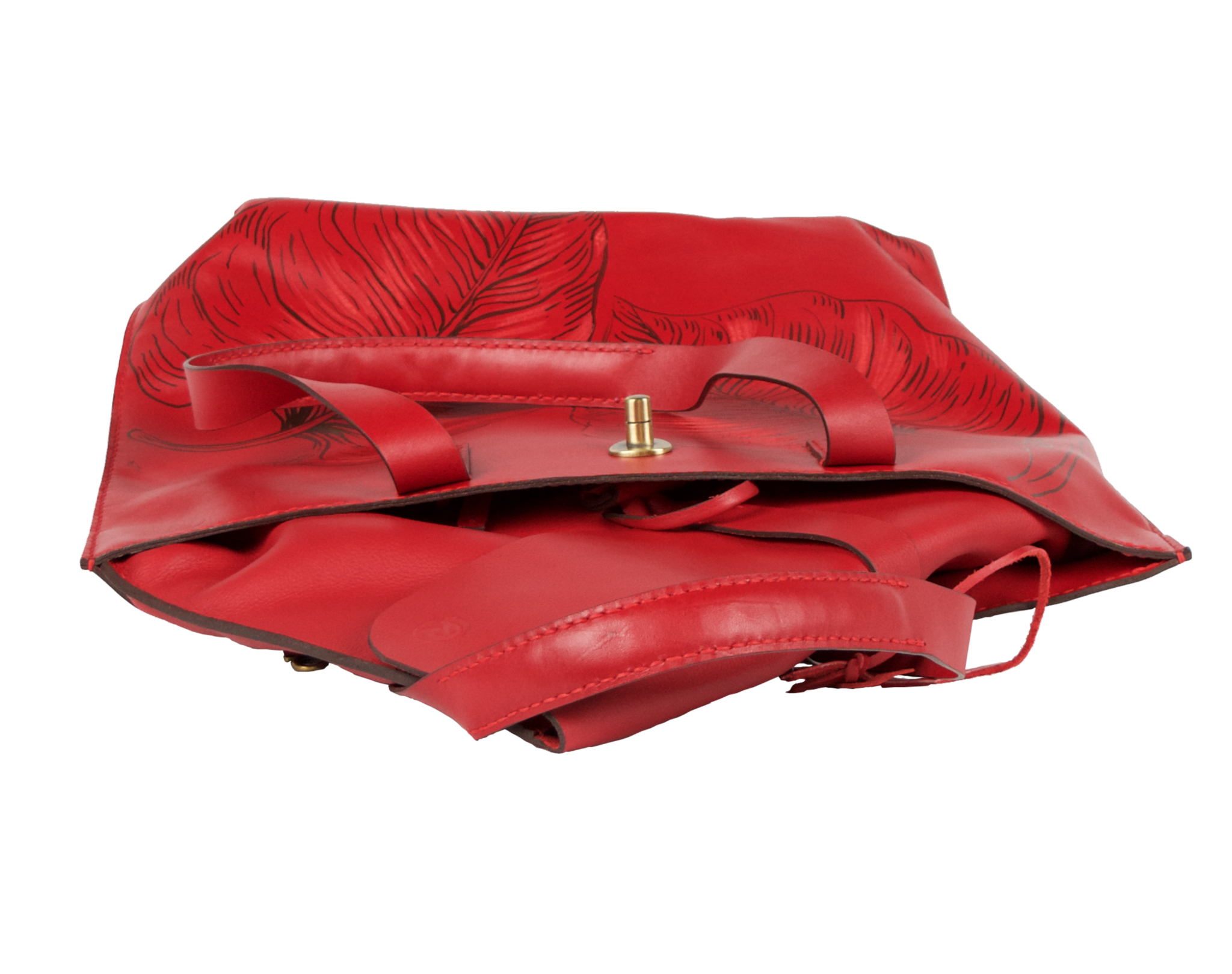 red laptop bag