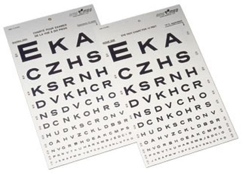 10 Foot Snellen Eye Chart Diamond Athletic