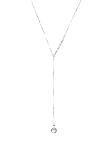 Kayla - Morse Code Lariat | Sterling Silver and 14k Gold | CA Souls ...