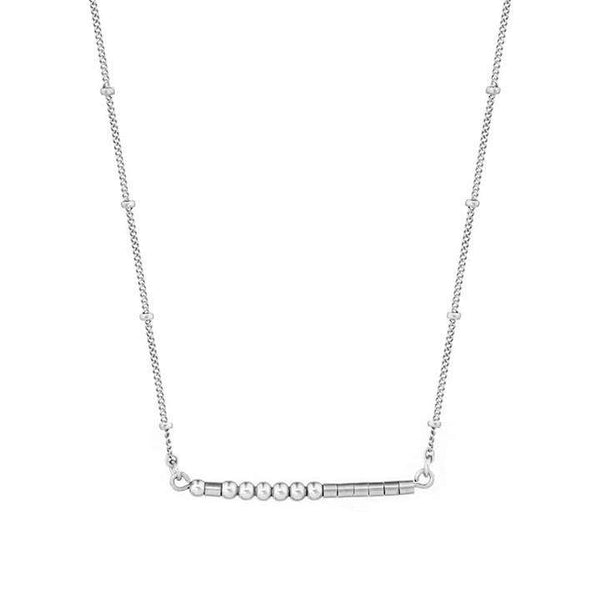 Cara - Custom Morse Code Necklace | Silver, Gold, and Rose Gold | CA ...