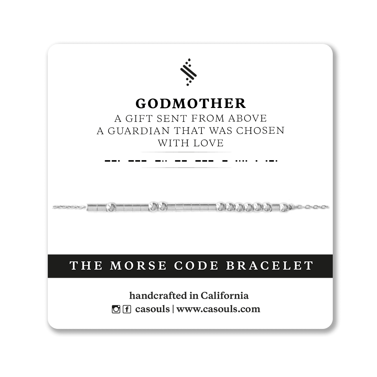GODMOTHER GIFT - MORSE CODE BRACELET