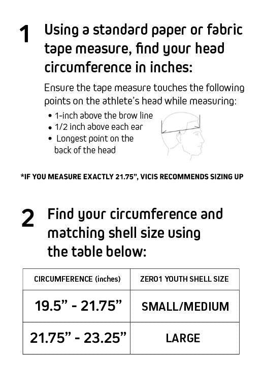 vicis helmet sizing