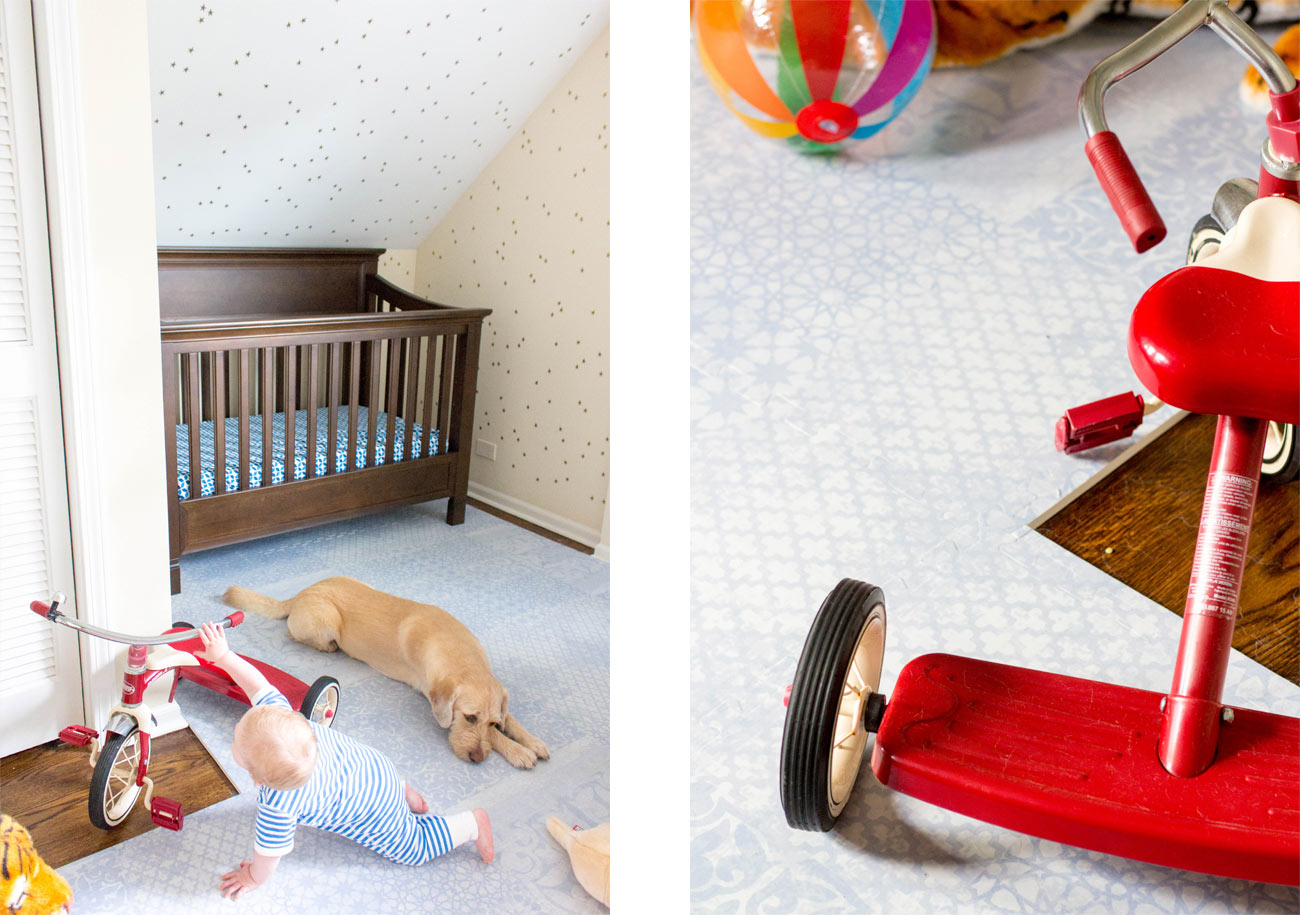 Little Nomad Cooper's Nursery Reveal Red Tricycle