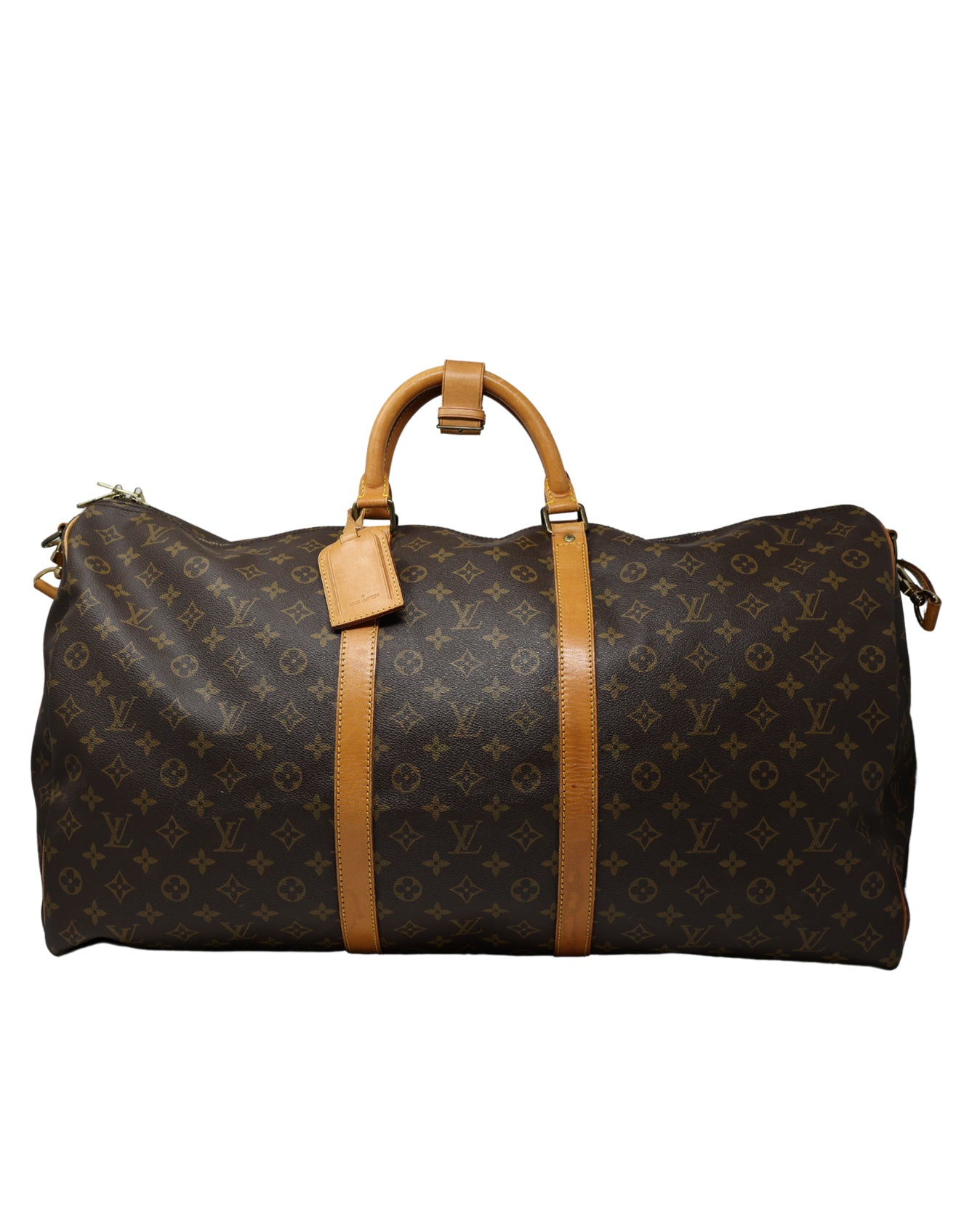 Brown Louis Vuitton Monogram Keepall Bandouliere 60 Travel Bag