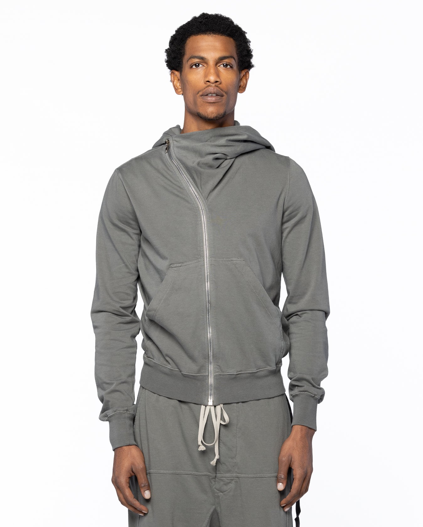 Asymmetric Mountain Hoodie - Hustler Blue