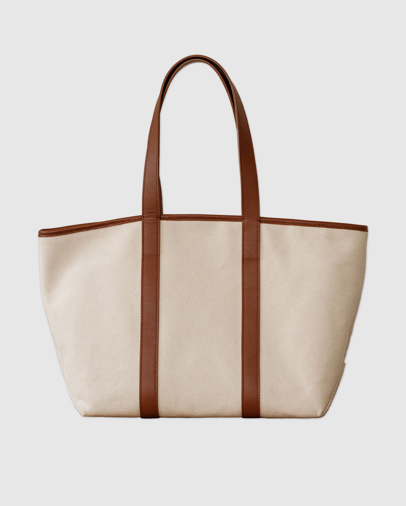 Slim Shopper Tote Handbag Ivory