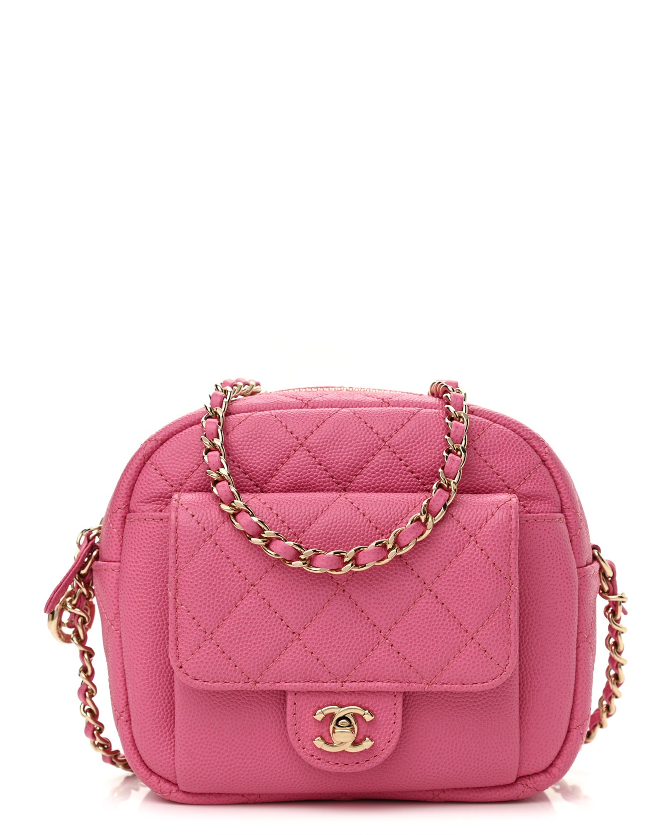 CHANEL Caviar Quilted CC Day Case