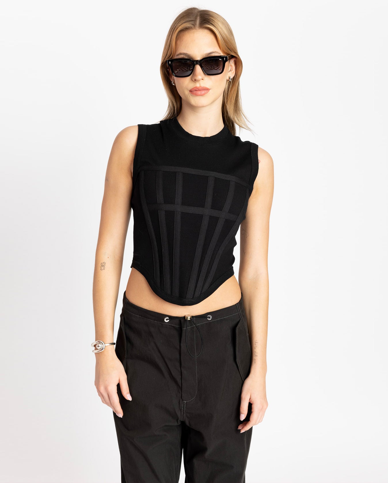 Dion Lee FIN RIB CORSET TANK