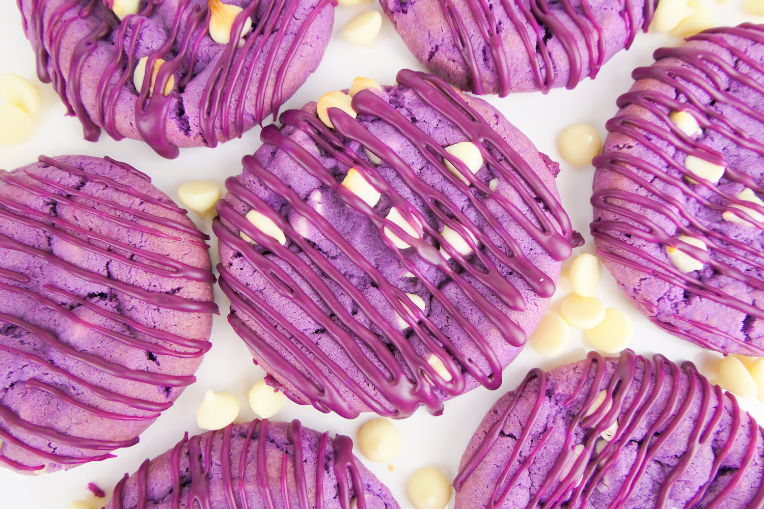 Purple Cookies with Icing