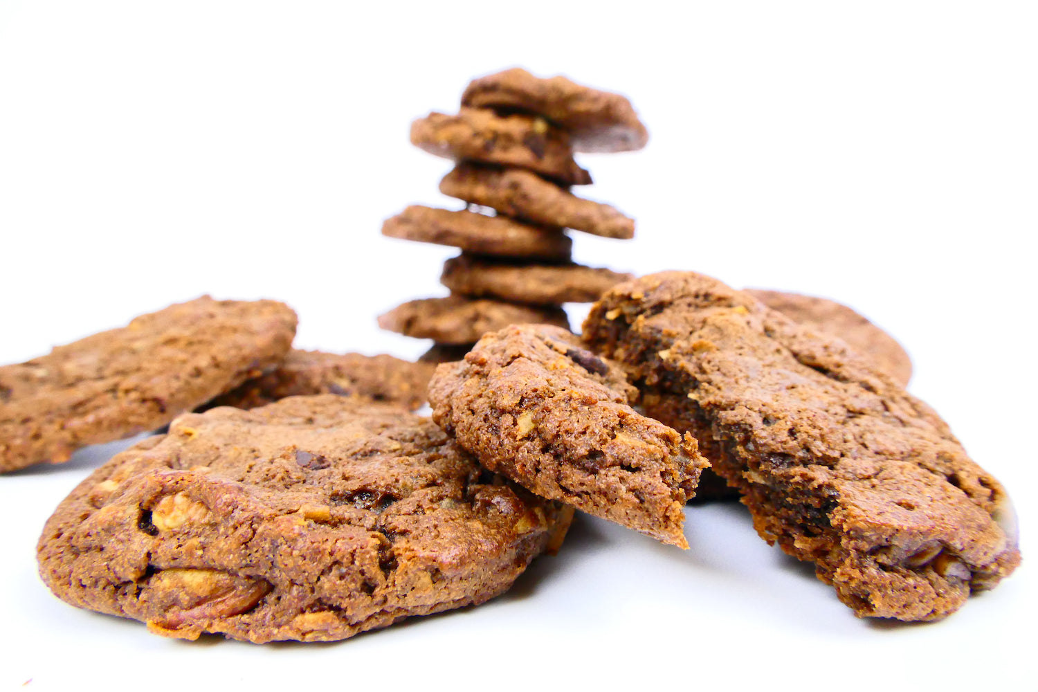 Chocolate Cookies - Stacked Cookies