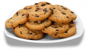 Plate of Chocolate Chip Cookies