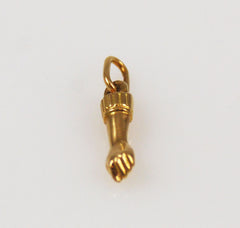 10K Gold Victorian Figa Hand Charm