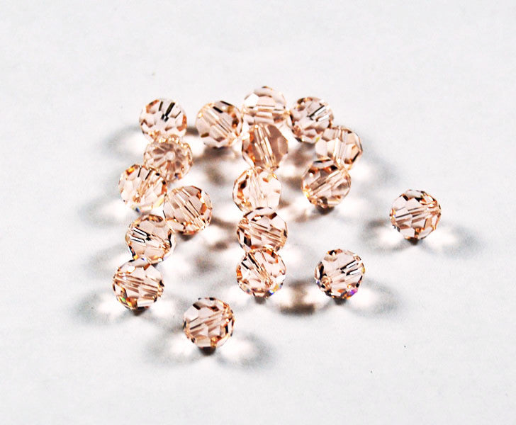 Swarovski 8mm Silk Crystal Beads 5000 Peach Pink – Estatebeads