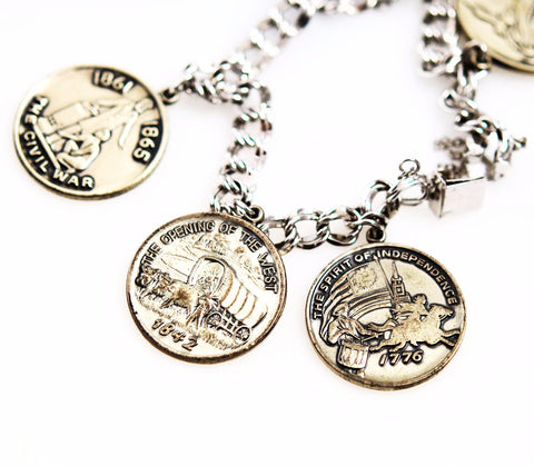 Sterling Historic Charm Bracelet Medallions – Estatebeads