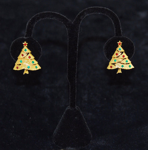 clip on christmas earrings