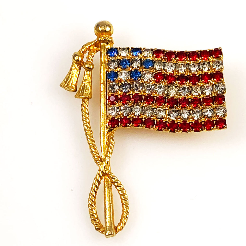 flag brooch