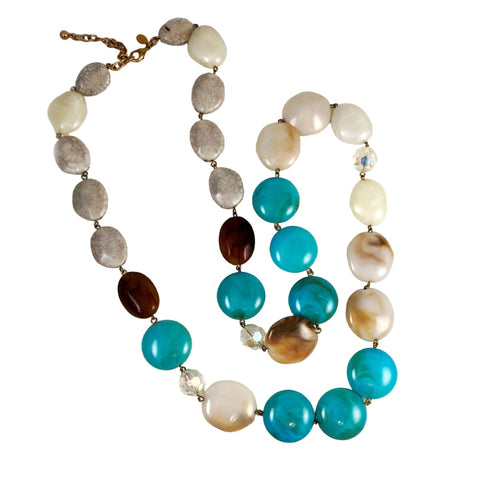 Joan Rivers Long Turquoise Bead Necklace – Estatebeads