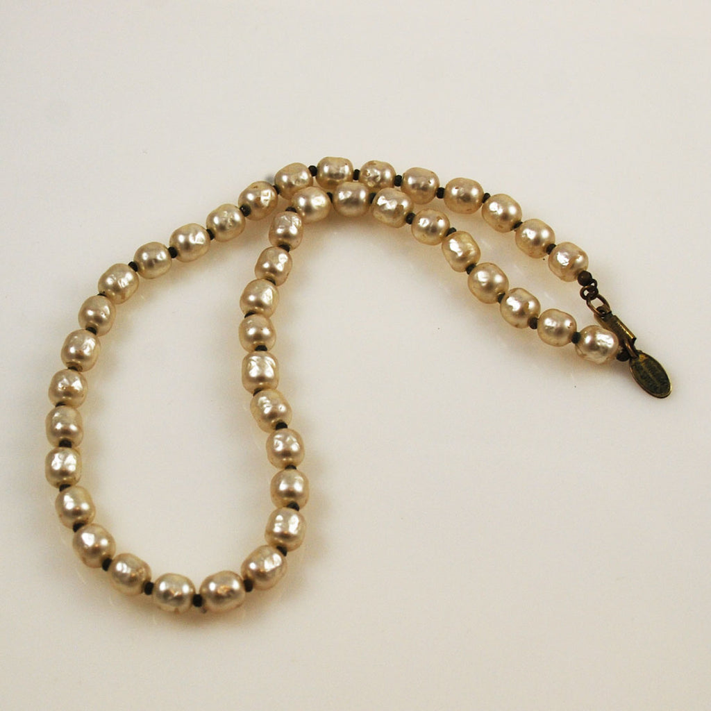 Miriam Haskell Baroque Pearl Necklace – Estatebeads