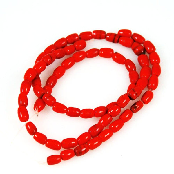Antique Red Coral Glass Trade Beads – Estatebeads
