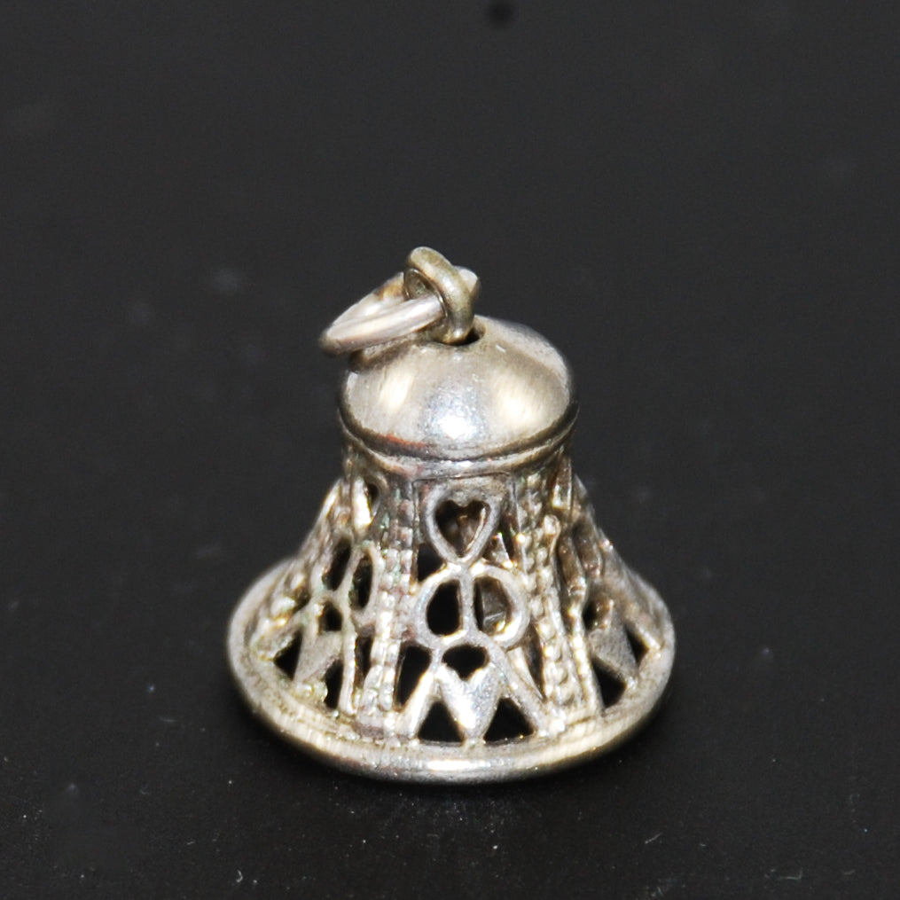 Sterling Silver Bell Charm by Wells – Estatebeads