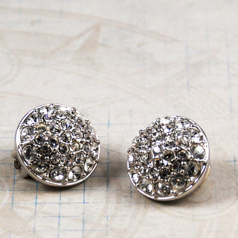 Swarovski Rhinestone Clip On Earrings Signed – Estatebeads