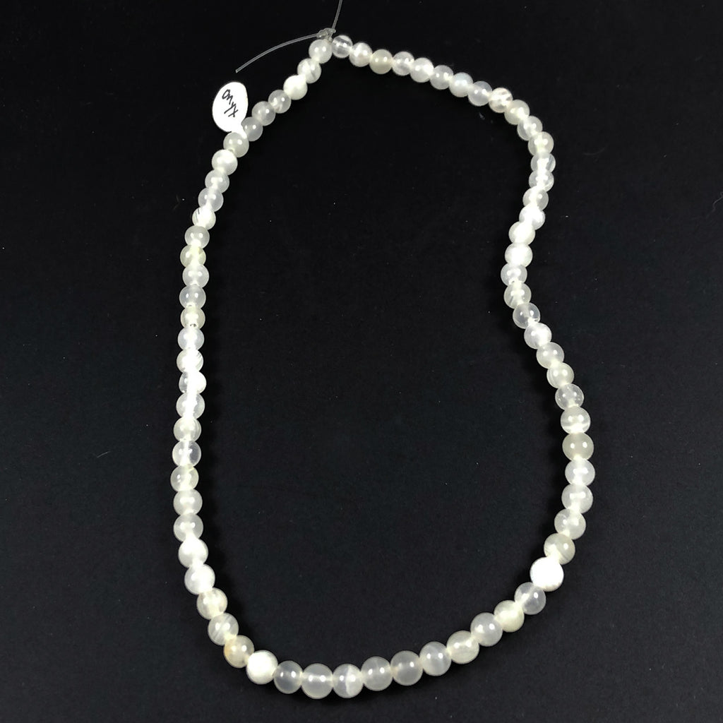 White Onyx Beads Strand 6mm – Estatebeads